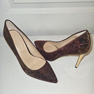Vince Camuto Imagine Metallic iridescent Red/Orange Pump